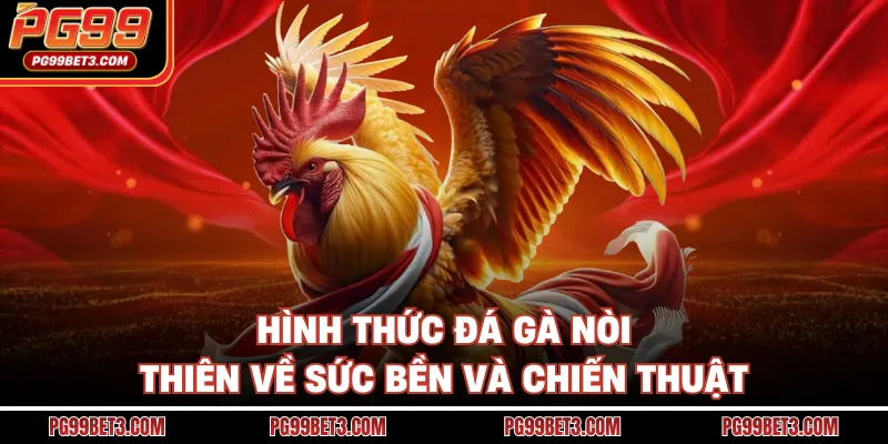Hình thức đá gà nòi thiên về sức bền và chiến thuật